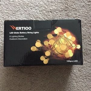 Led globe batteries string lights
